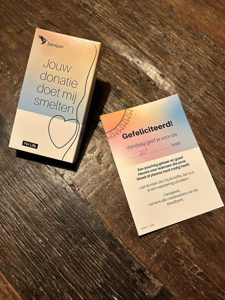 bezem1steel's tweet photo. Vanavond mijn 20ste donatie. #PlasmaDonor #VoorHetGoedeDoel #BPositief @sanquin https://t.co/oNwSqUL7gH