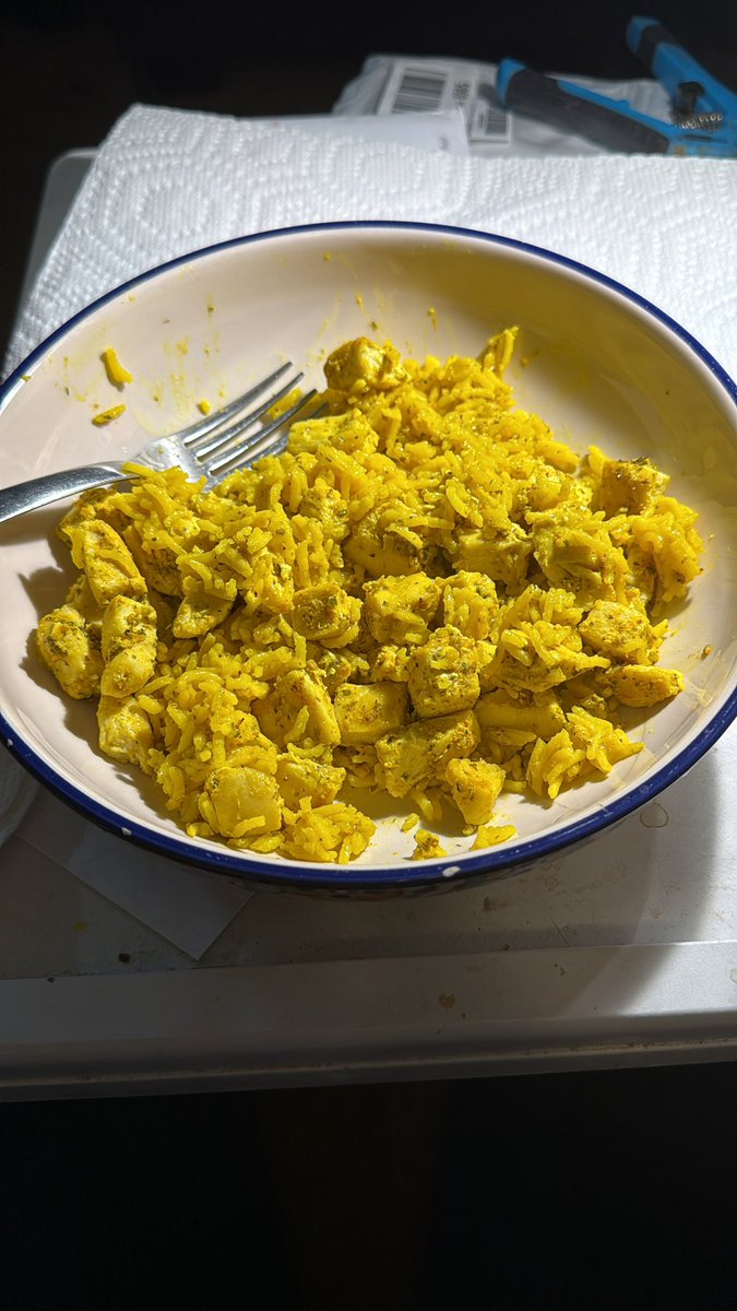 When eggs and egg whites give you histamine reactions, it’s chicken and rice for breakfast!!!  Histamine intolerance sucks!!!