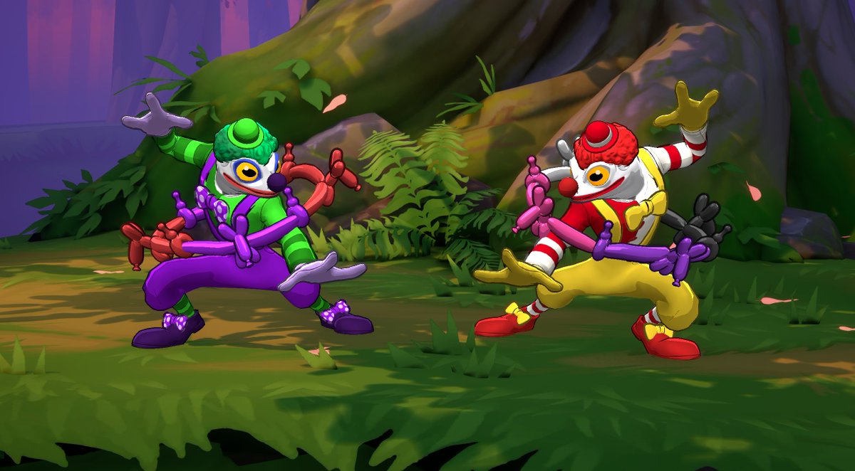 offbrand_games's tweet image. before you ask, yes, we gave him the most important clown palettes