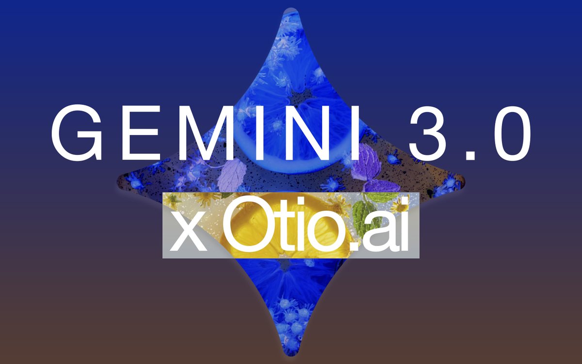 Gemini 3.0 Pro is now available as an experimental model in Otio for FREE.

No waitlist. No paywall. Try it now early 🤯 otio.ai/?ref=newmodelsX