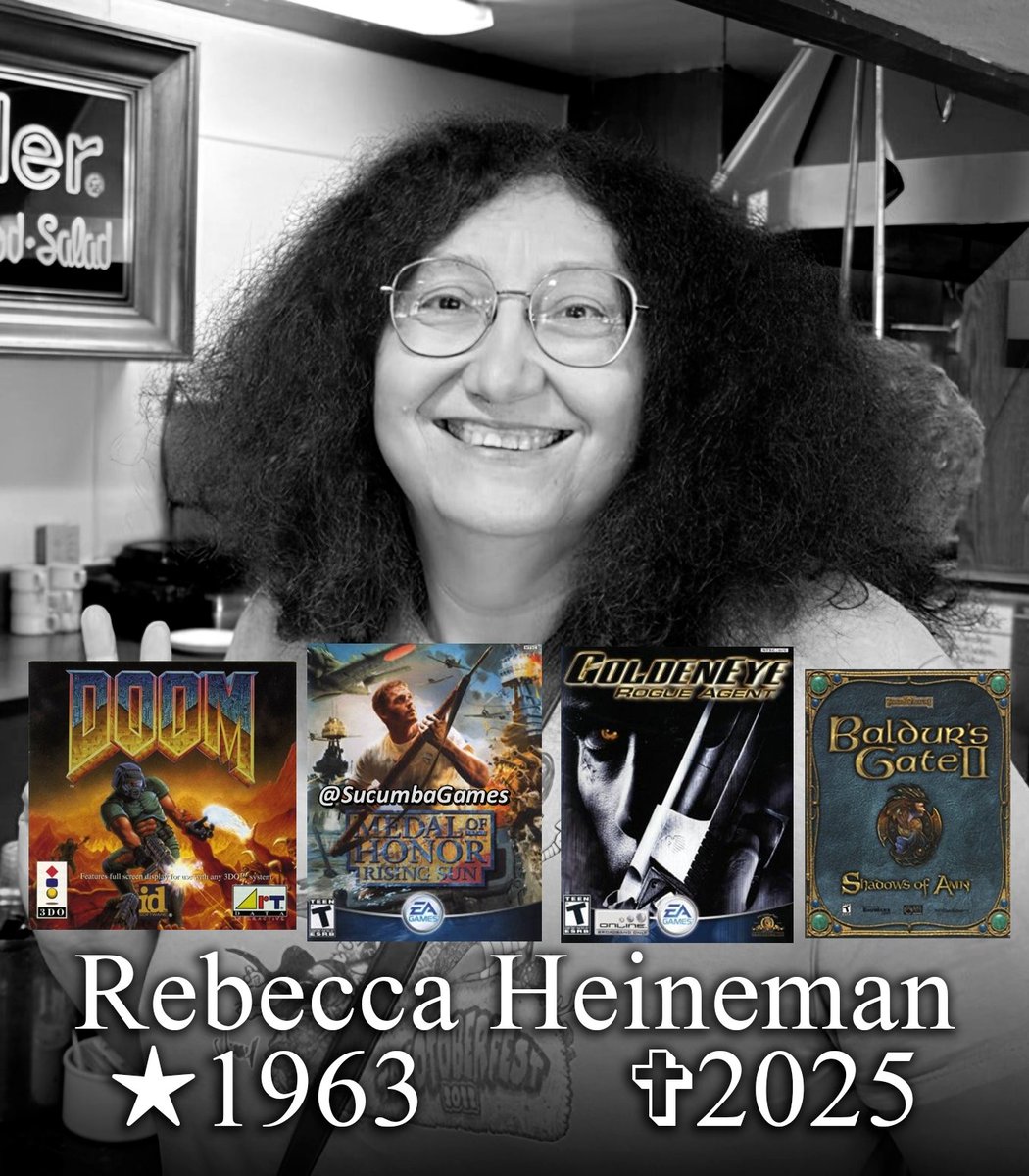 SucumbaGames's tweet image. Faleceu hoje a lendária designer e programadora de jogos Rebecca Heineman, aos 62 anos, após uma longa batalha contra o câncer.

Rebecca é uma das maiores lendas da indústria, sendo um de seus feitos mais conhecidos ter programado praticamente sozinha o port de Doom para 3DO em…