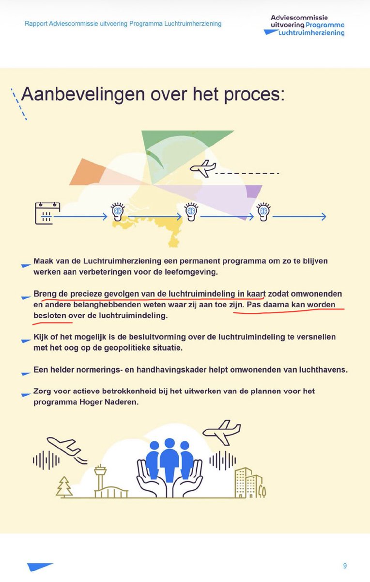 Bijzondere conclusies &amp; aanbevelingen weer over de #luchtruimherziening. Zeker als je bedenkt dat r al over besloten is.