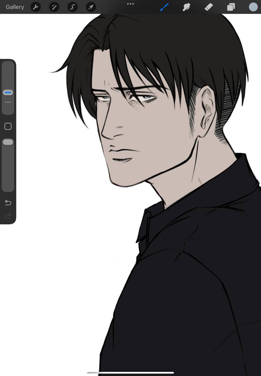 lan_vasko's tweet image. Another wip 🖤
#leviackerman