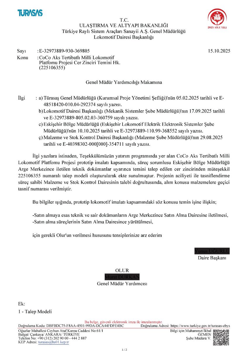 yavuzyilmazd's tweet image. AKP’nin dev soygun planı!

Ulaştırma ve Altyapı Bakanlığının, Türkiye Raylı Sistem Araçları A.Ş. üzerinden, adrese teslim bir ihaleyle, son yılların en büyük vurgunlarından birini yapmak üzere olduğunu tespit ettik.

20.11.2025 tarihinde yapılacak ihalenin adı: Dizel-Elektrikli…
