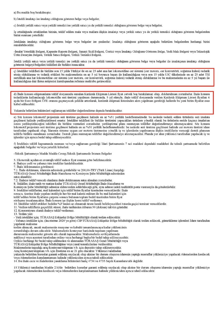 yavuzyilmazd's tweet image. AKP’nin dev soygun planı!

Ulaştırma ve Altyapı Bakanlığının, Türkiye Raylı Sistem Araçları A.Ş. üzerinden, adrese teslim bir ihaleyle, son yılların en büyük vurgunlarından birini yapmak üzere olduğunu tespit ettik.

20.11.2025 tarihinde yapılacak ihalenin adı: Dizel-Elektrikli…