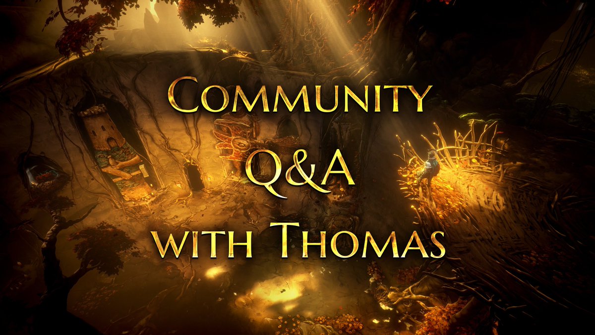 wickedgame's tweet photo. You’ve got questions. Thomas has answers: Part II

This Thursday, @thomasmahler  is going live again to answer your biggest questions about No Rest for the Wicked.

Drop your questions now! And bonus, Wicked players get a chance to win keys to get a friend to play Co-op with! Remember: you’ve gotta be there live to win!

Head over to our Discord's official news channel to ask your questions now - https://t.co/sQEpMpgkKh