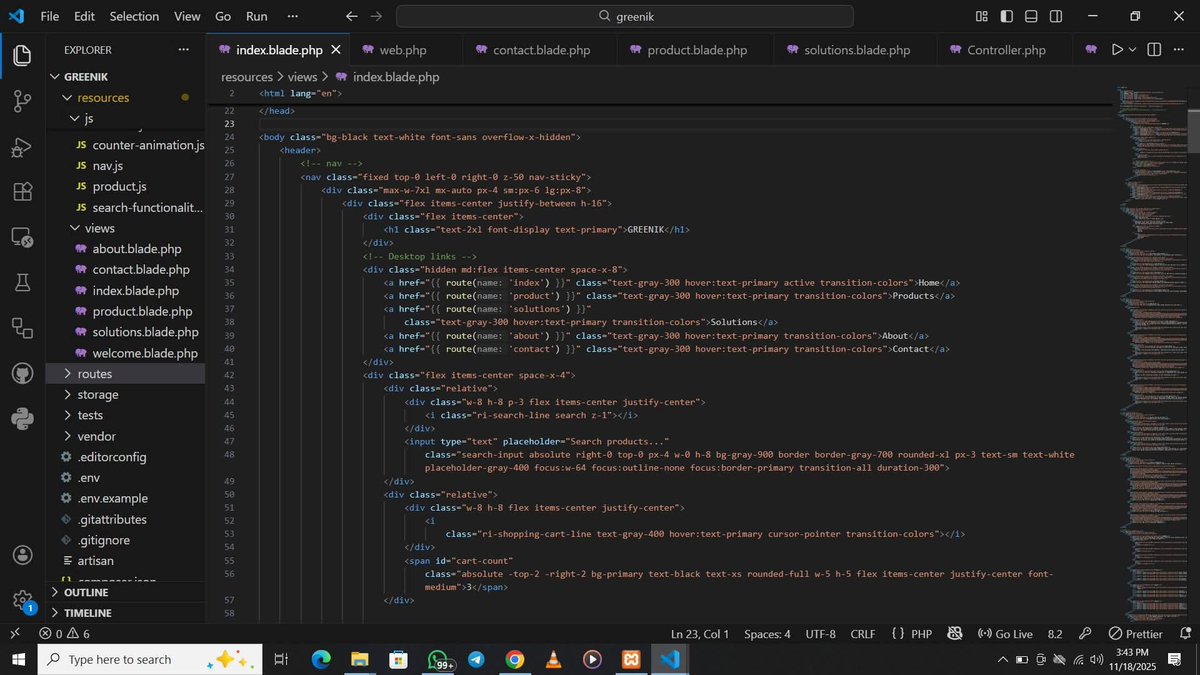 Iwukjnr's tweet image. Developing a digital platform that covers the entire green energy journey. It handles both product sales (e-commerce) and professional services (Installation, Consultation, and Audits).

A complex build, but it’s coming together.
#WebDev  #Coding #ProjectUpdate #TailwindCSS #UI