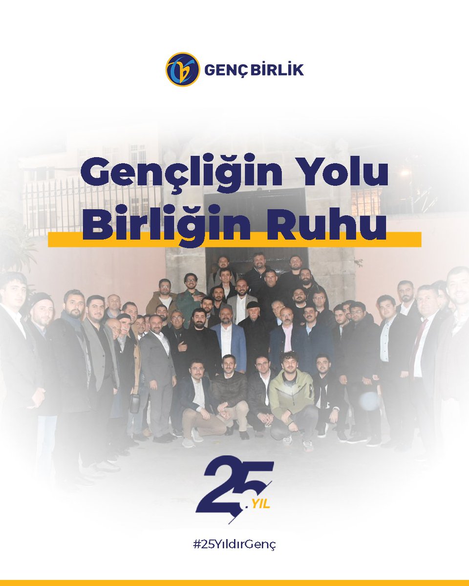 GencBirlik's tweet image. Bu Gençliğin Yolu, O Kadim Birliğin Ruhu...

#25YıldırGenç
#GençBirlik25Yaşında
