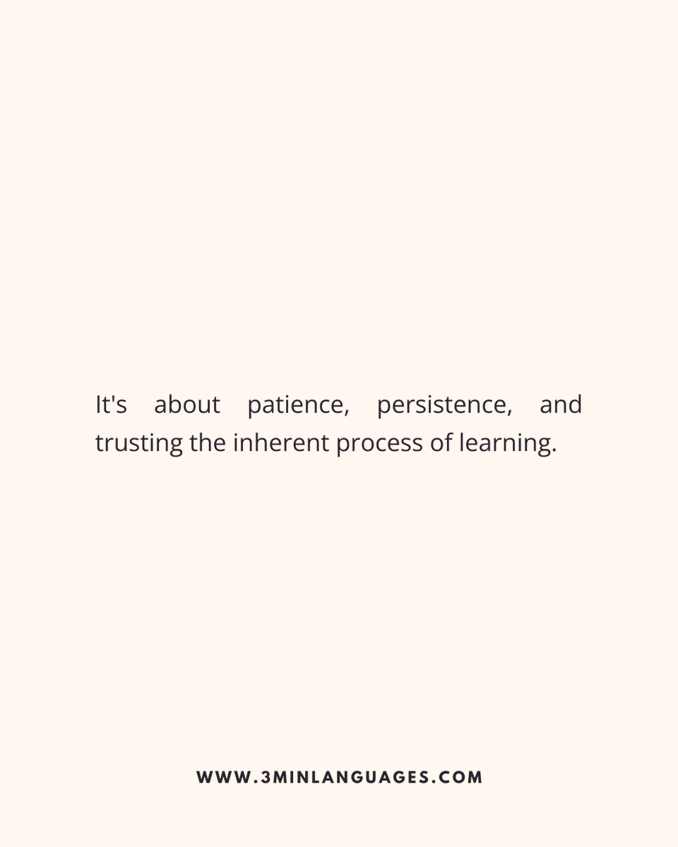 3MLanguages's tweet image. Go slow. Be consistent. Let it grow.
 That’s the rhythm.
 👉 Nurture it daily: 3minlanguages.com

#3MinuteLanguages #StudyIn3 #LanguageLearning #MicroLearning #Consistency #LearnFrench #LearnSpanish #LearnGerman #LearnItalian #LearnPortuguese