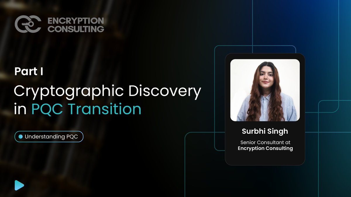 encryptioncons's tweet image. Cryptographic discovery is the starting point for any serious PQC journey, giving organizations a clear understanding of where their cryptography lives and how prepared they truly are for the quantum shift. 

This video unpacks that foundation in a relatable, easy-to-follow way…
