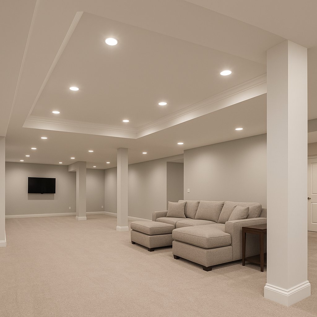 pghpropertyremo's tweet image. Modern Ceiling Designs for a Premium Basement

A beautifully finished basement starts from the top. 
Smooth ceilings, hidden wiring, warm lighting—every detail crafted to perfection.
Upgrade your comfort. Upgrade your home.

#LuxuryBasement #CeilingDesign #PittsburghContractors