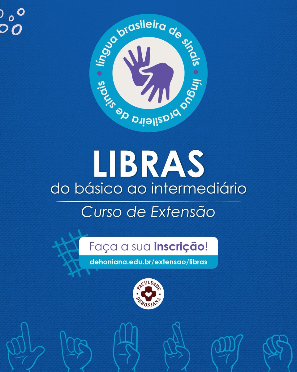Aprimore seu conhecimento com os cursos de LIBRAS da Faculdade Dehoniana

dehoniana.edu.br/aprimore-seu-c…