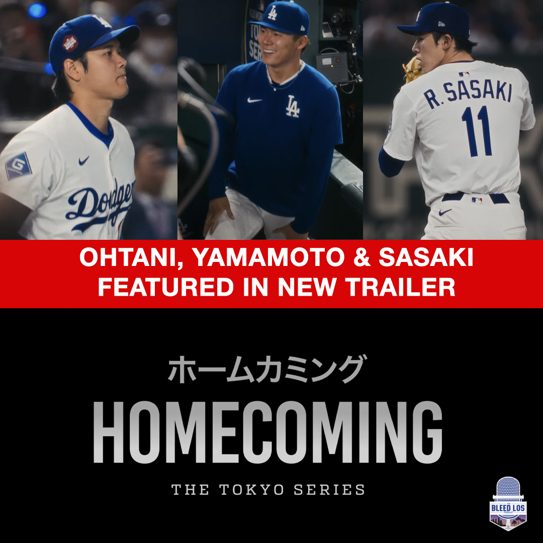BLPJapanese's tweet image. #ドジャース 大谷翔平、山本由伸、佐々木朗希 が登場する映画『Homecoming: The Tokyo Series』の新トレーラーが公開。
日本の文化や技、野球への情熱が、2025年MLBワールドツアー（ドジャース×カブス）へつながる軌跡を描く。
#MLB #ShoheiOhtani