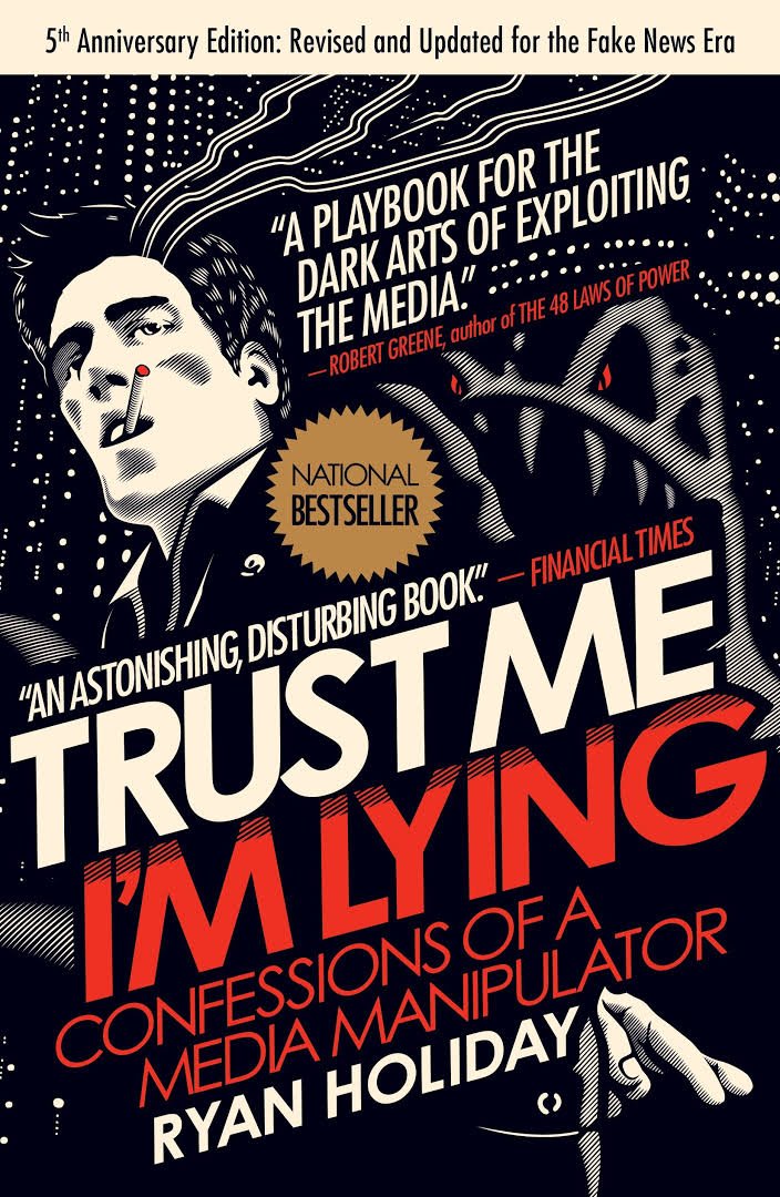 Trust Me I'm Lying book cover meme about crypto propaganda