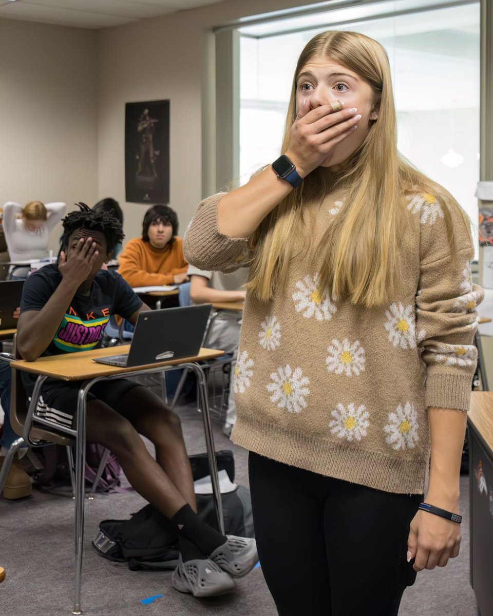 codepted's tweet image. November is Military Family Appreciation Month. We&apos;re honoring the schools that support our military families, like in @LewisPalmer38. The Johnson family got a special surprise when their older sister Madisyn returned home after 6 months of deployment to surprise her siblings.