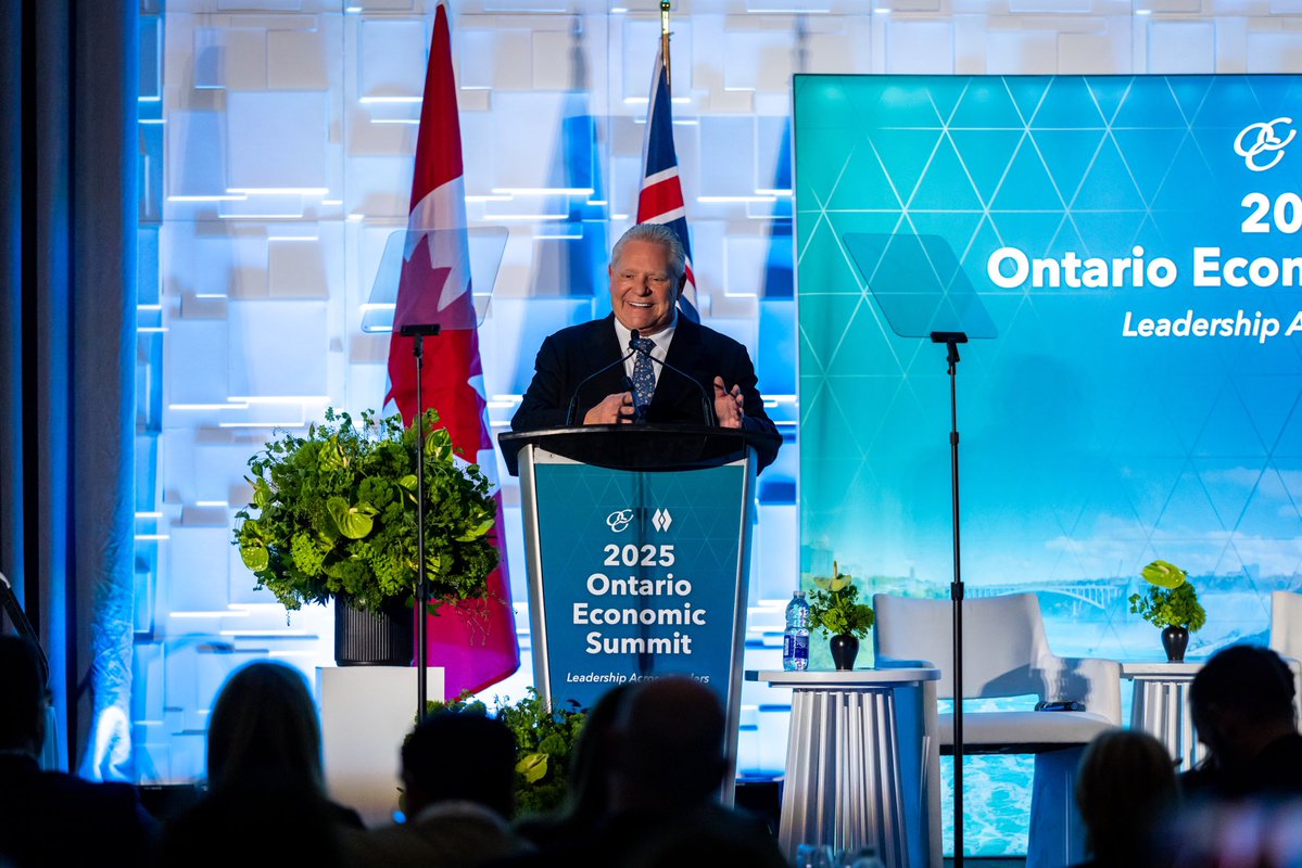 fordnation's tweet image. At the 2025 Ontario Economic Summit, I laid out our plan to cut red tape, lower taxes and fees, and attract investment so we can protect Ontario workers and jobs.