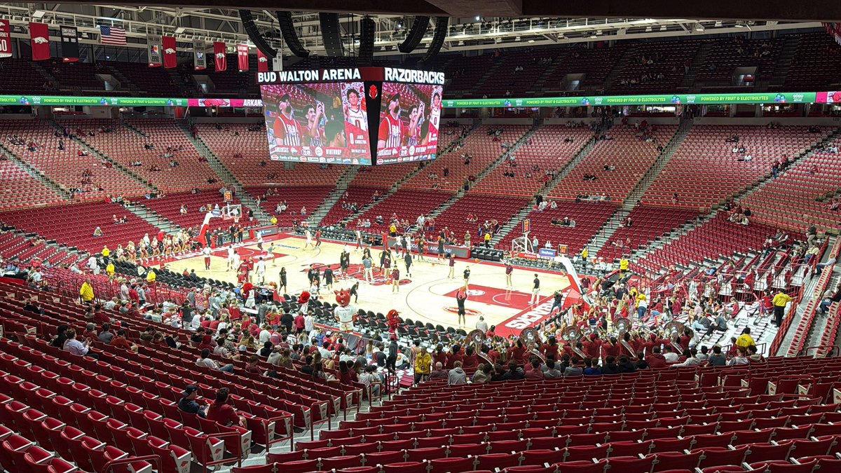 Just a fan tonight at The Palace of Middle America!

Go Hogs!