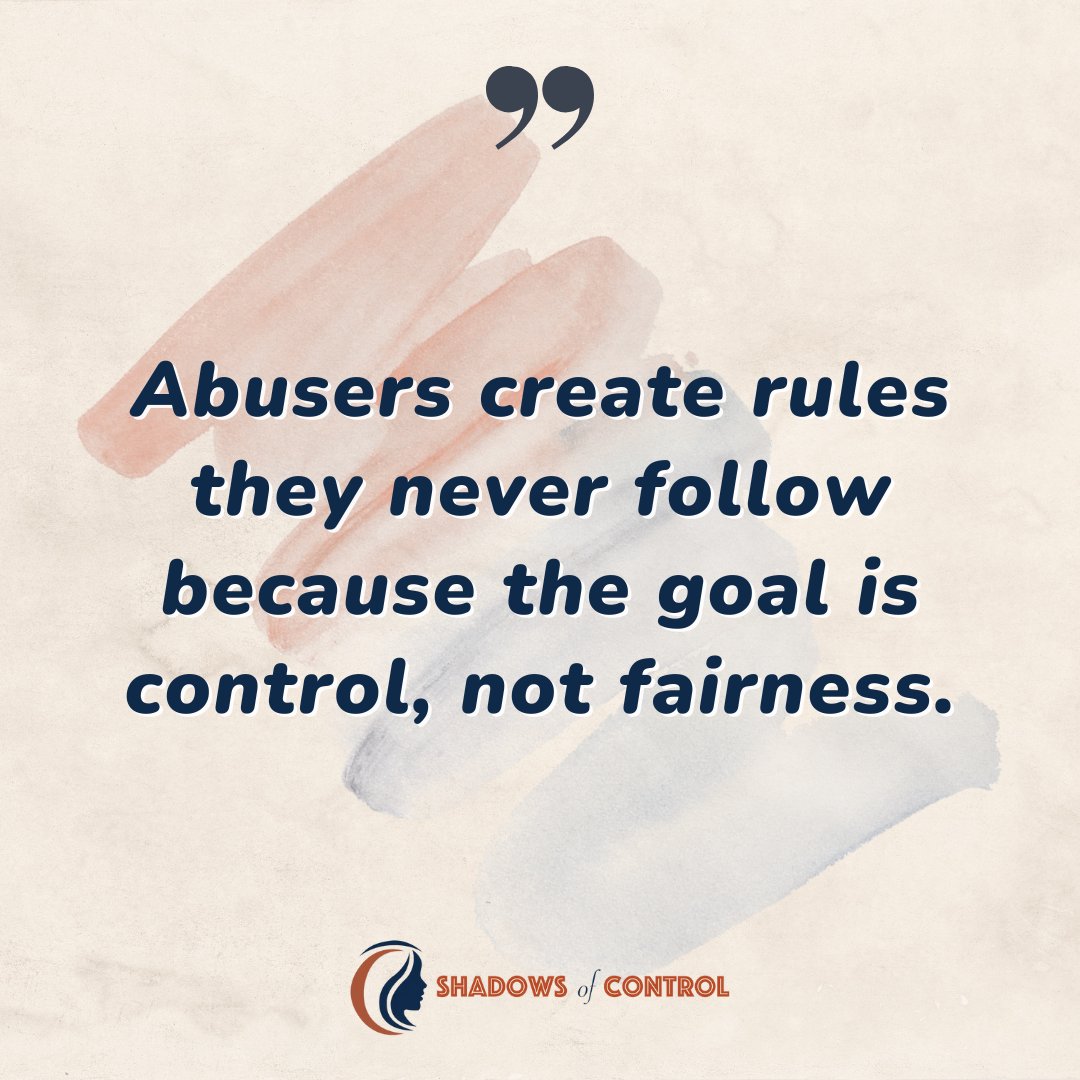 shadows_control's tweet image. The rules were never meant to be fair. They were meant to keep you off-balance.
#DoubleStandards #CoerciveControl