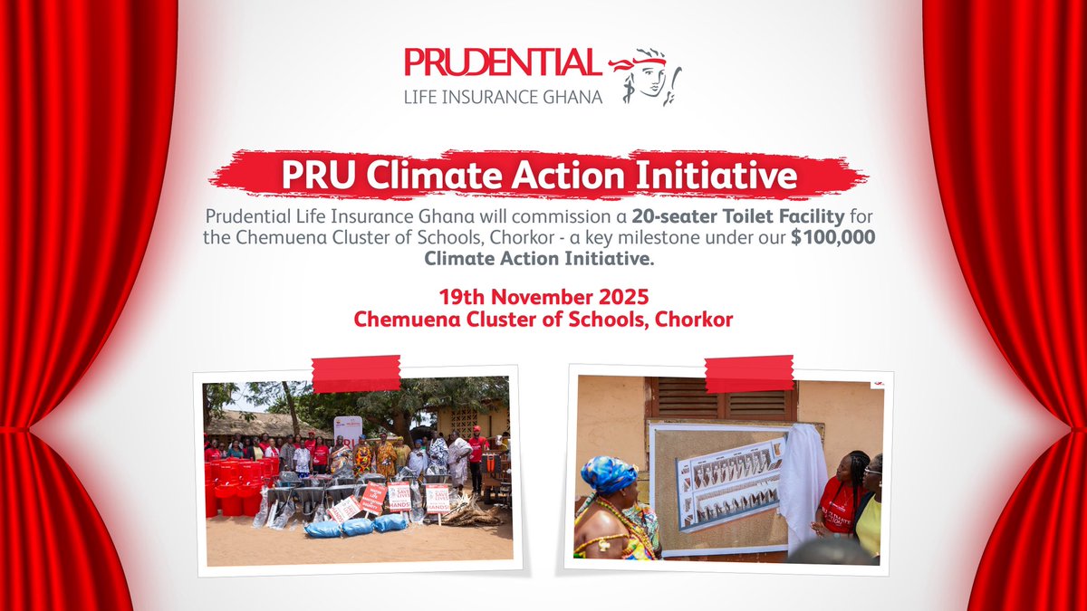 In collaboration with <a href="/UnitedWayGhana/">United Way Ghana</a> , we’re creating healthier learning environments and driving sustainable change for our communities.

#Sustainability 
#WorldToiletDay
#PruLifeGH