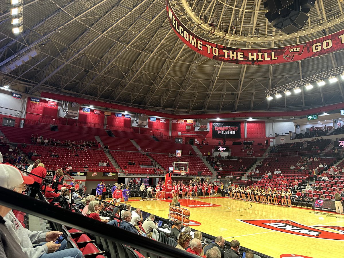 rgsowell's tweet image. Sparse?  It’s pathetic.  Just no interest among the students or the community for NAIA competition.  But more leg room for the rest of us!!