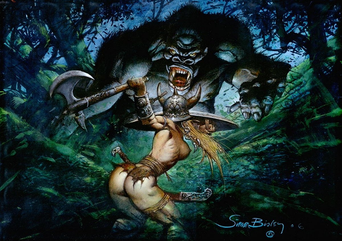 cimerians's tweet image. art by Simon Bisley 
#Barbarians #fantasyart