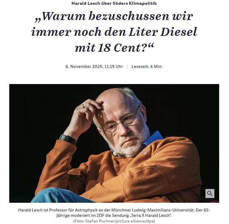 Es ist völlig unverständlich, wie man in Zeiten des #Klimawandel/s noch fossile Energien subventionieren kann
➡️ sollen das die richtigen Anreize zum Erreichen der #Klimaziele sein, Herr @Bundeskanzler, war vielleicht auch #belém #COP30 unsinnig/überflüssig? <a href="/_FriedrichMerz/">Friedrich Merz</a>