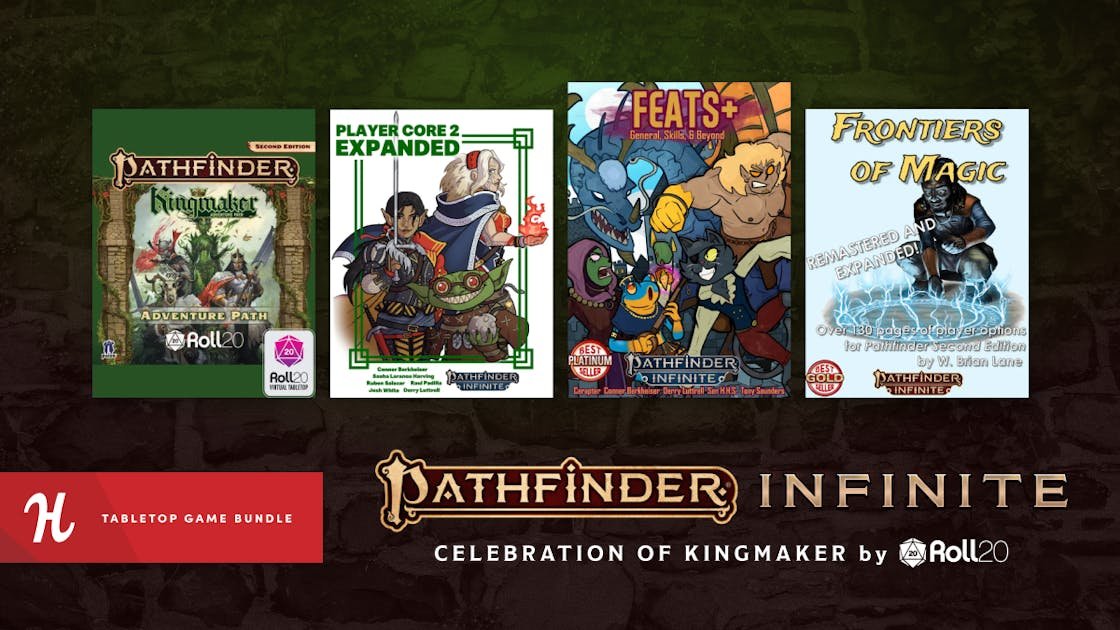 Tabletop_Deals's tweet image. #Pathfinder #Bundle

Pathfinder Infinite, Celebration of Kingmaker by Roll20 

Everything you need to launch your own Pathfinder Infinite Kingmaker Adventure Path campaign! 

#ad humblebundleinc.sjv.io/0943dN

This bundle supports Extra Life / Children's Miracle Network Hospitals.