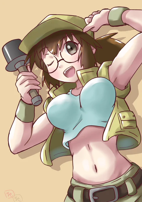 胸だけあおってた