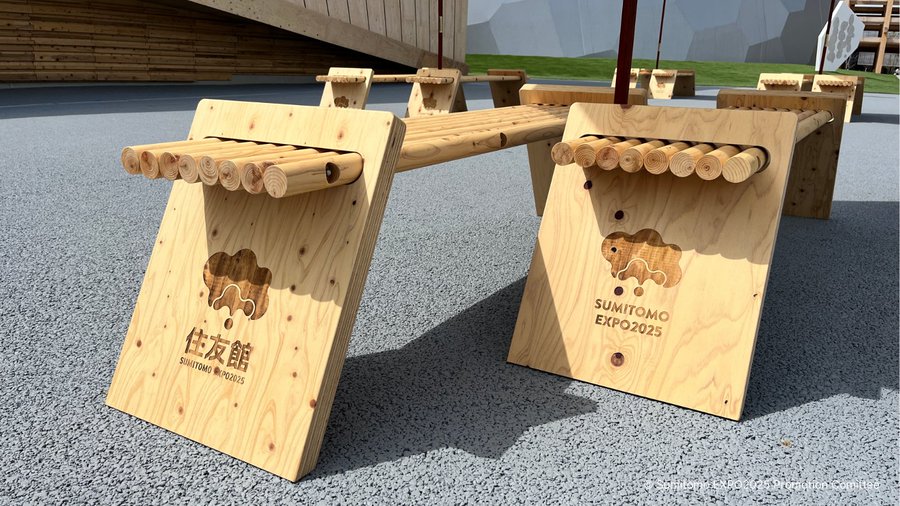 ℹ️ 住友館情報 ℹ️
大阪・関西万博の海外・民間パビリオン（一部）の展示物・作品、計13点が関西3空港への移設決定されました✨

住友館からは、ランタン・住友館の建築材料からできたベンチが、関西国際空港へ✈️

空港へお立ち寄りの際は、ぜひ探してみてくださいね♪

#住友館 
#大阪関西万博2025