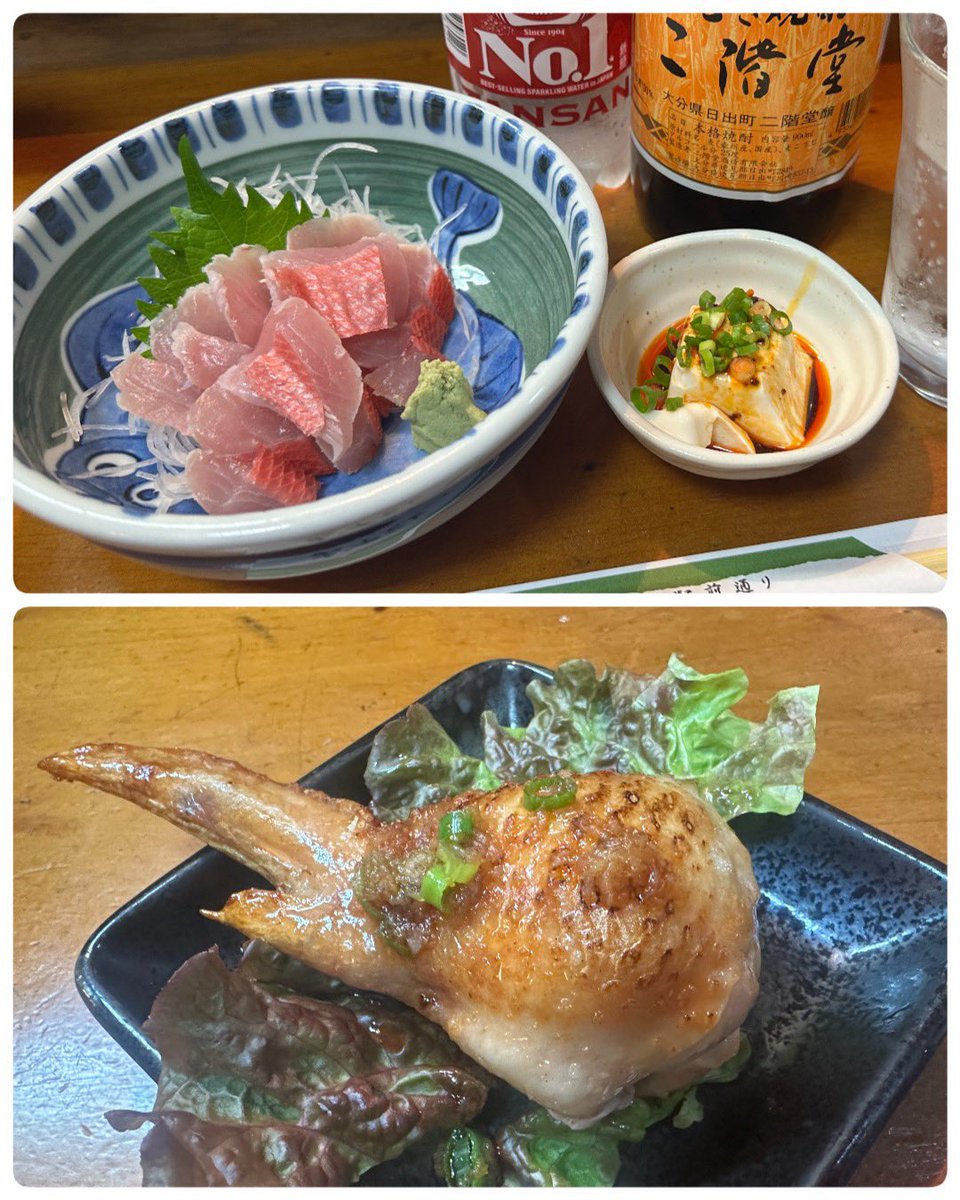BJ_mt222's tweet photo. 千葉 鴨川
忠兵衛
金目鯛のお刺身
手羽餃子😋 https://t.co/uenEOTh5rG