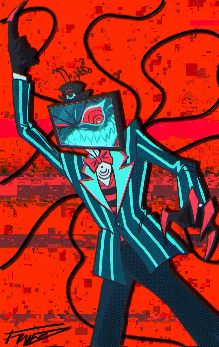 My take on a Human Vox design 
Plus a random of regular demon Vox

#HazbinHotel #HazbinHotelFanart #HazbinHotelVox