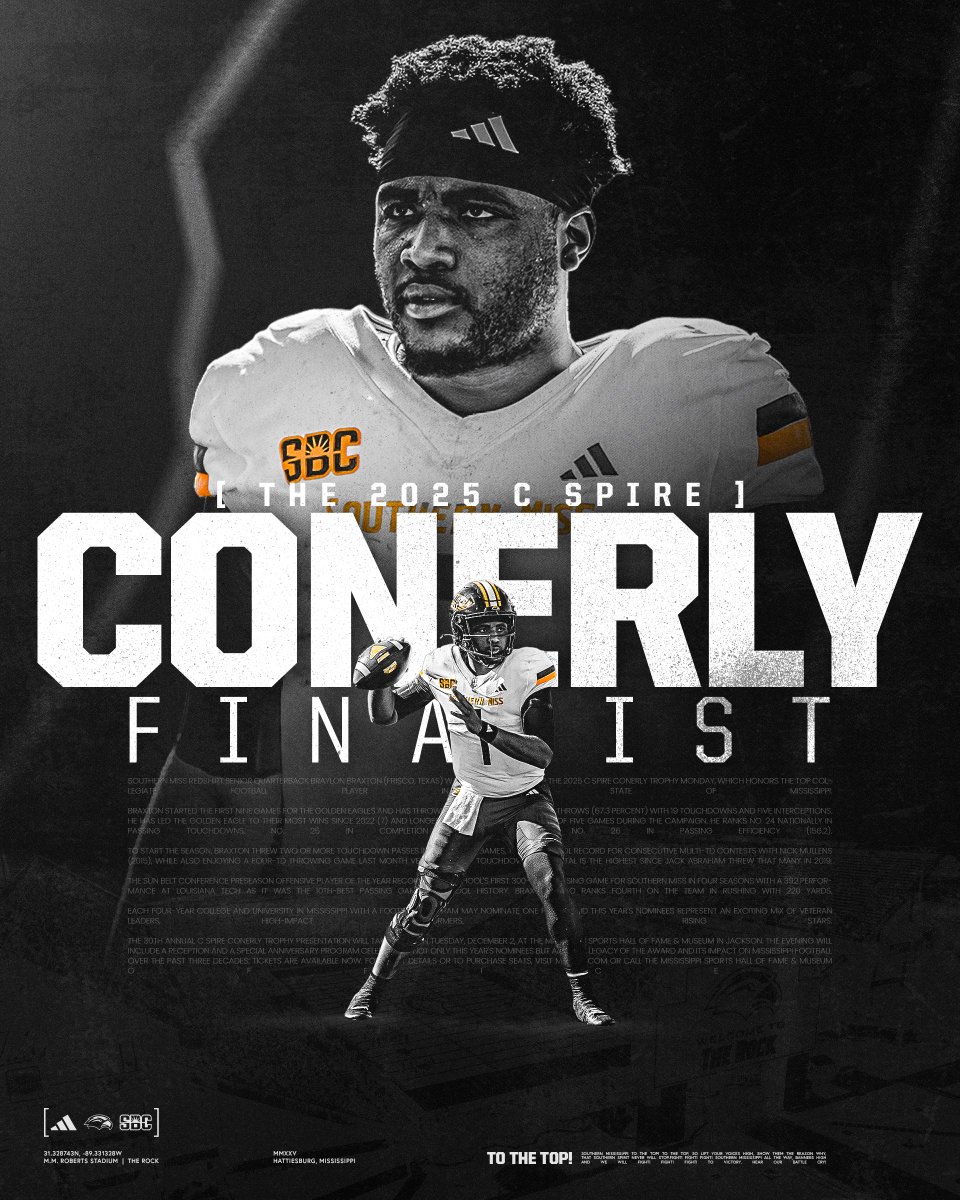 SouthernMissFB's tweet image. the 𝗦𝗧𝗔𝗧𝗘 is on notice 🗣️

🔗 » smttt.info/48cKnO2

@braylon_braxton | #SMTTT