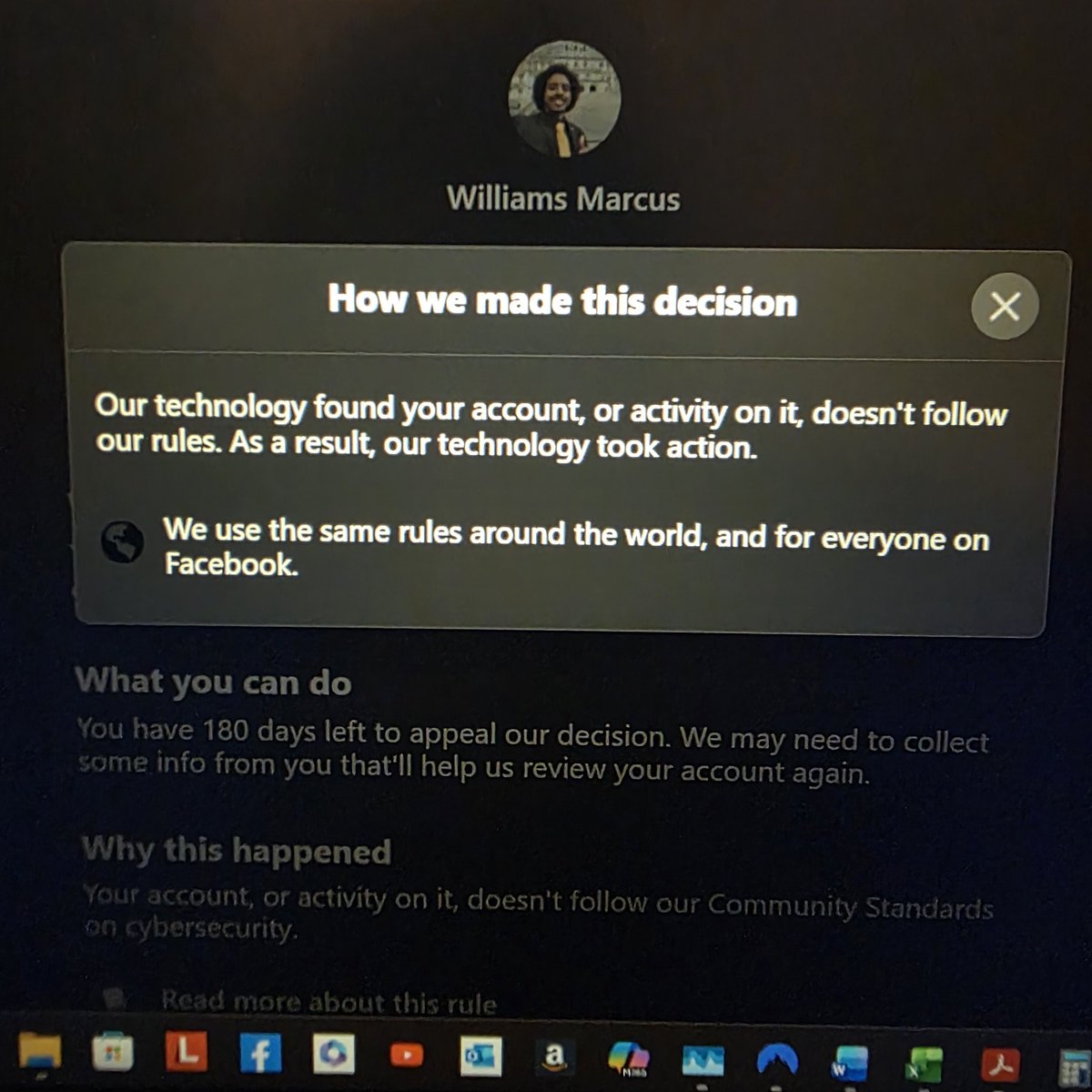 Marcus4Roc's tweet image. @facebook what is going on over there why is everybody&apos;s account being suspended? Why are you asking us to upload pictures of ourselves this whole thing seems very concerning for our safety and cyber security. It also doesn&apos;t give an option to delete our images after verification