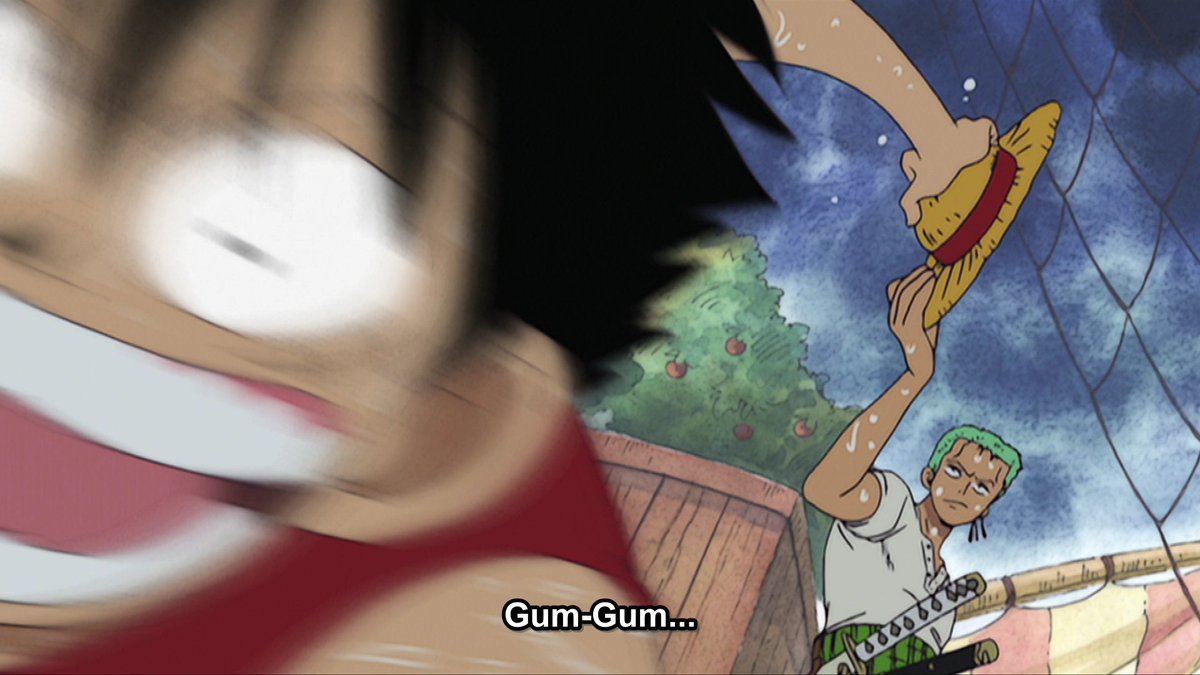 i love this pic it sums up luffy and zoro's dynamic so well