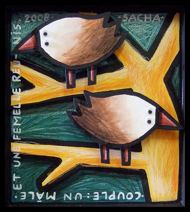 Art of the Day! "couple". Buy at: ArtPal.com/sacha-schwarz?…