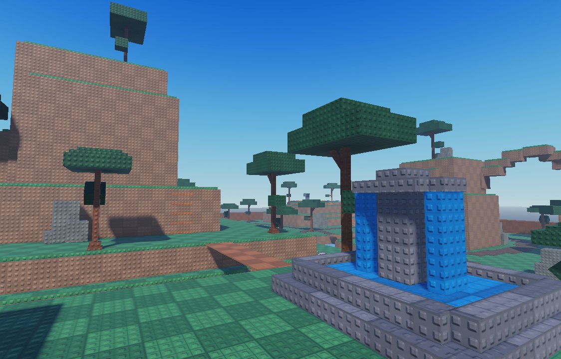 NojuDevLogs's tweet image. A Roblox Stud Grasslands Map Remake.

- Stud/chequered design
- Unique POI Decoration
- Bridges and ladders

#ROBLOX #RobloxDev #robloxstuds #robloxbuilder #commission