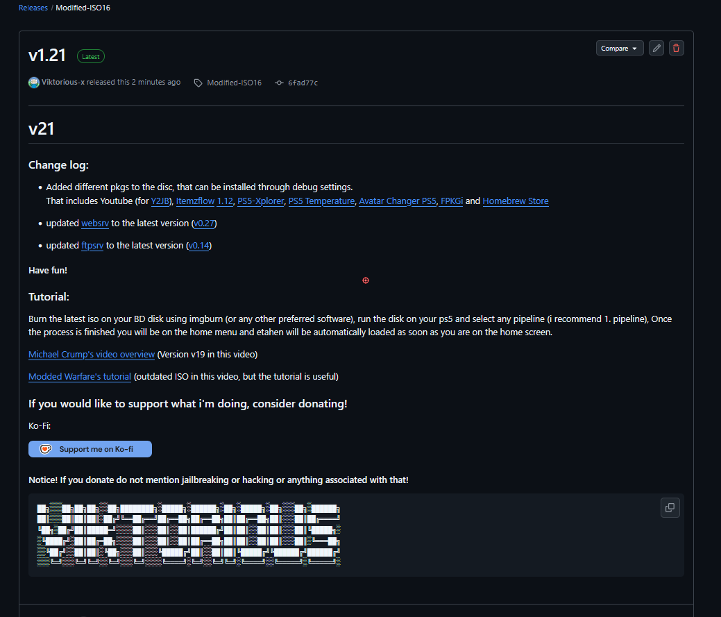 Viktorioussssss's tweet image. Version 21 of my All in One BD-JB ISO is out!!

Changes include:
updated payloads
added pkgs like youtube and itemzflow on the iso

Link:
github.com/Viktorious-x/p…

Have fun!