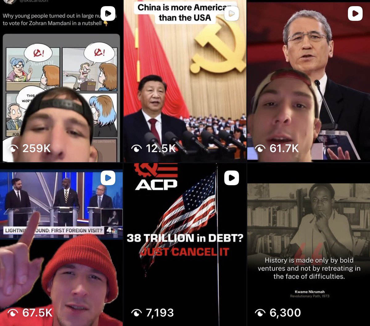 EdbieLigerSmith's tweet image. Every Midwestern Marx Instagram video is pulling huge numbers lately.

The ruling class tells you Marxism is irrelevant &amp;amp; dead, yet regular people are swarming to our concrete analysis of politics &amp;amp; history.