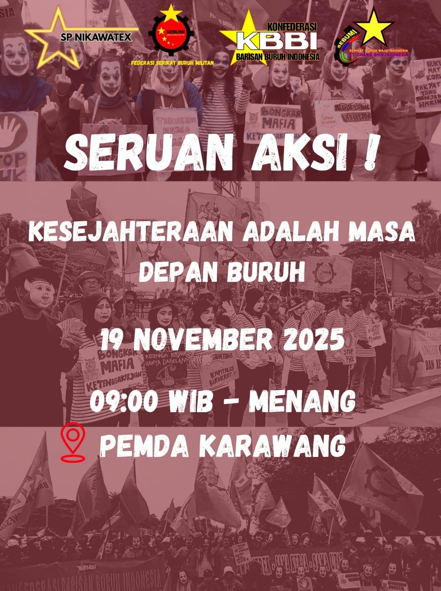 Yang di kab karawang yuk lah kita horeeee berjuang