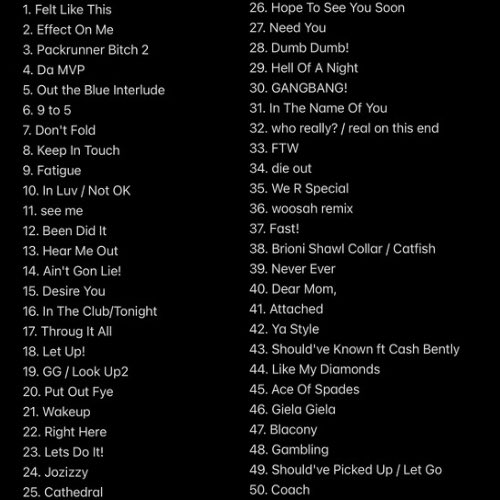 hadmyback's tweet image. hadmyback&apos;s official top 50 summrs songs of all time