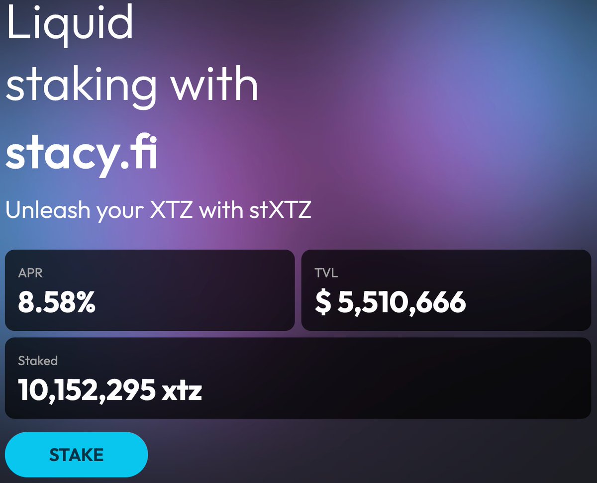 jassonlu's tweet image. #Tezos #Etherlink
Awesome. #Stacyfi achieved the TVL target of 10 million XTZ.  Congratulations to @youves_com @a_d_c_