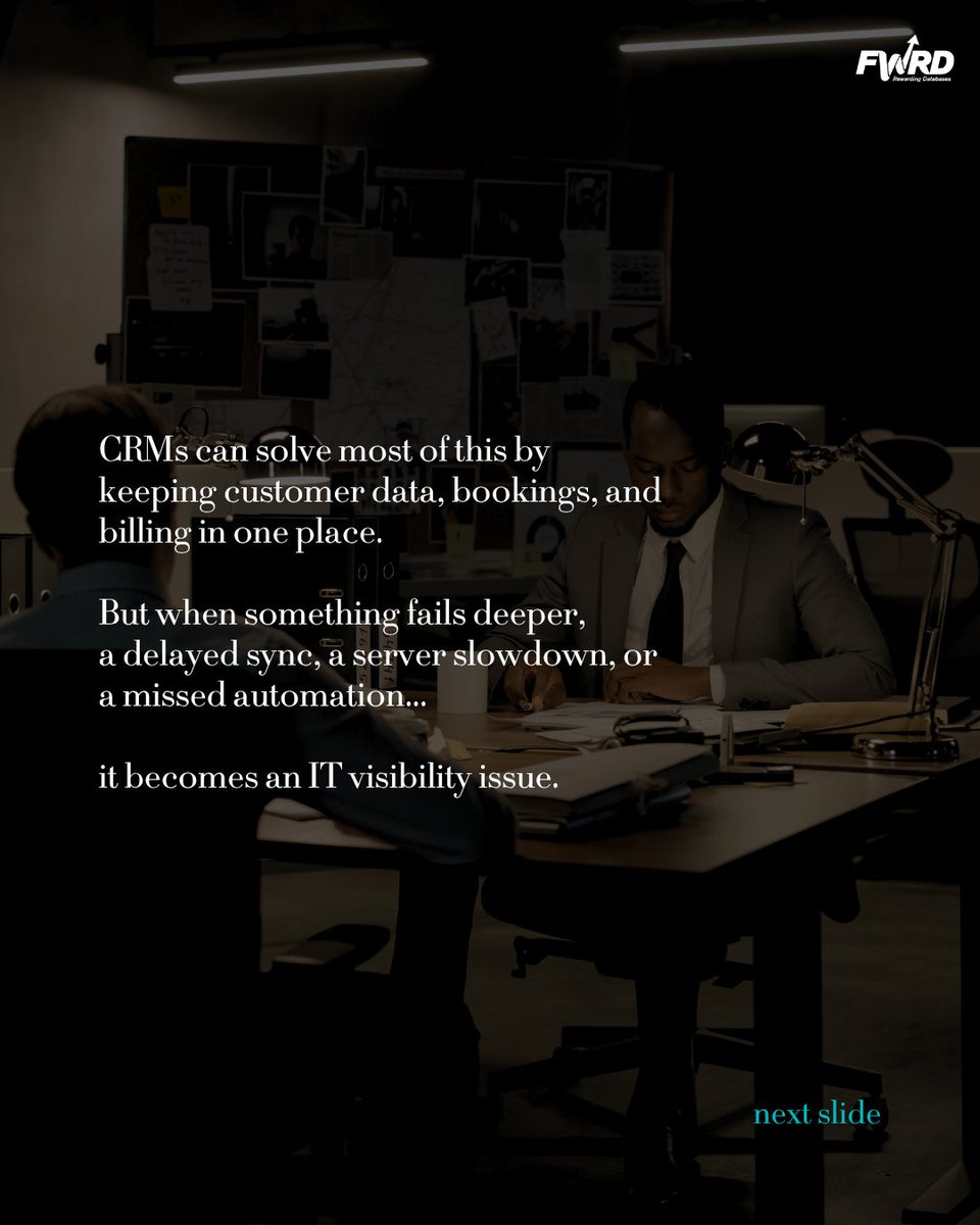 FWRDtweets's tweet image. When a gym member reschedules a class, multiple systems, such as booking app, CRM, billing, must update. Missed syncs or slowdowns create hidden IT work. ManageEngine helps teams spot issues early, keeping systems running smoothly. #FWRDCRM #ManageEngine #ITManagement #Zoho