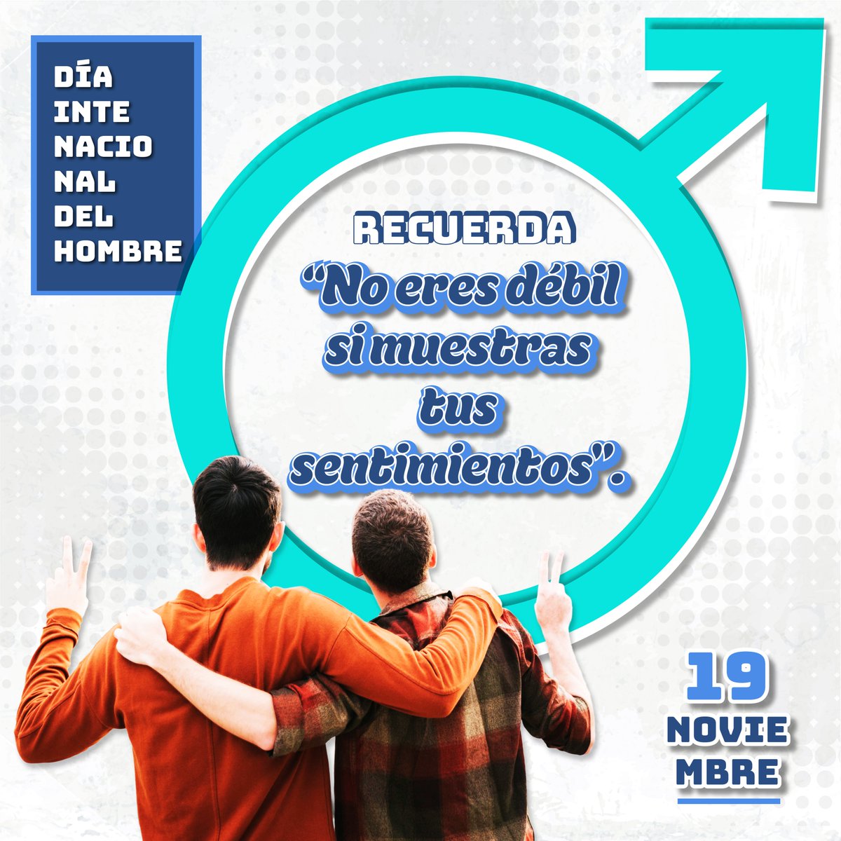 ConecteUAEMex's tweet image. Esta celebración tiene el propósito de su salud física y mental, además busca promover modelos masculinos positivos. 👨‍🦰👨👴👲👨‍🦱✨

#DíaInternacionaldelHombre
#Modelosmasculinospositivos