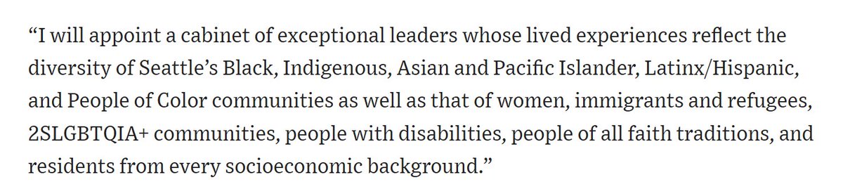 糟糕——西雅图新市长想任命的内阁成员人数超过了内阁职位总数。