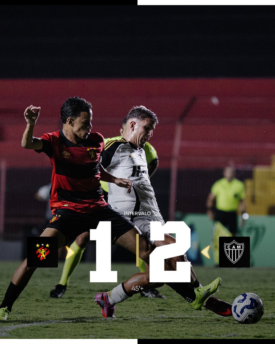 GaloNaBase's tweet image. Fim de primeiro tempo: Sport 1x2 Atlético

⚽️ Iseppe e Murillo

📸: @paulomatheusfoto

#CriasDoGalo #CopaDoBrasilSub20 #SPOxCAM