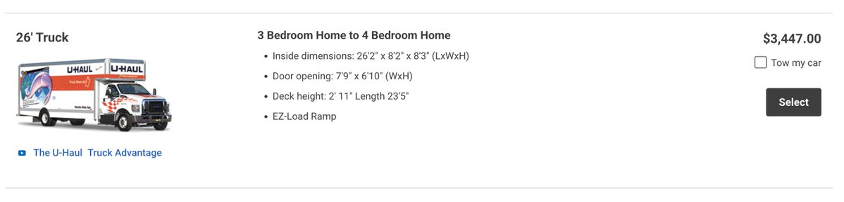 TheSurvivalPodc's tweet image. Price a U-Haul one way from LA to Dallas and then Dallas to LA.  Oh wait you are too stupid to so I will do it for you.   Here you go and with this alone you can f--k right off with your claim.