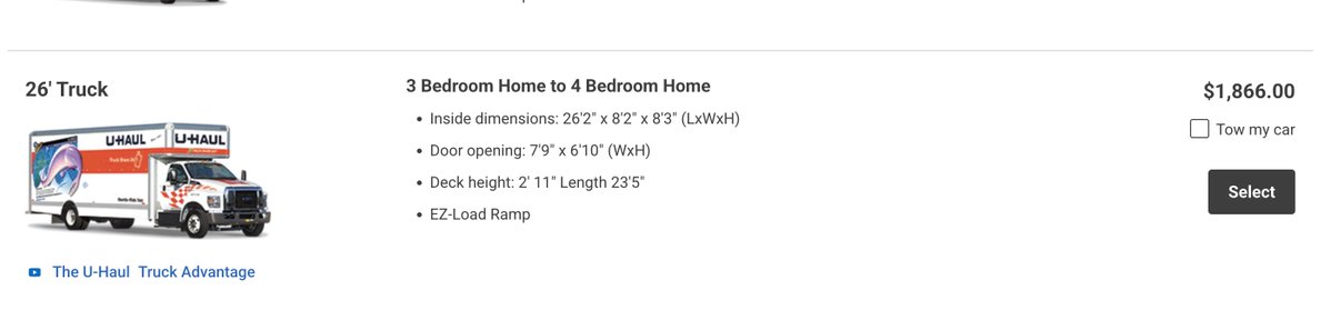 TheSurvivalPodc's tweet image. Price a U-Haul one way from LA to Dallas and then Dallas to LA.  Oh wait you are too stupid to so I will do it for you.   Here you go and with this alone you can f--k right off with your claim.