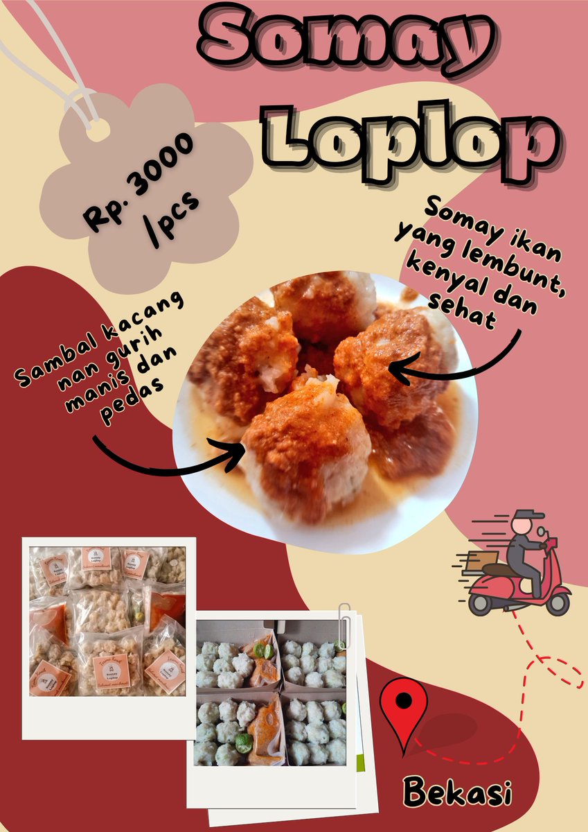 Bismillah.. Selamat pagi
Po somaaay utk hari sabtu minggu pengiriman ojol instan/someday. senin pengiriman paxel 
Harga 3000/pcs dikirim dari Bekasi