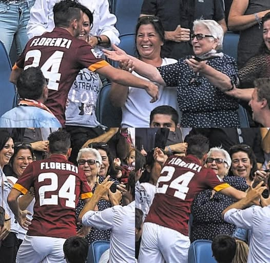 "A sus 82 años ha venido al estadio por mí, es fantástica" ❤️