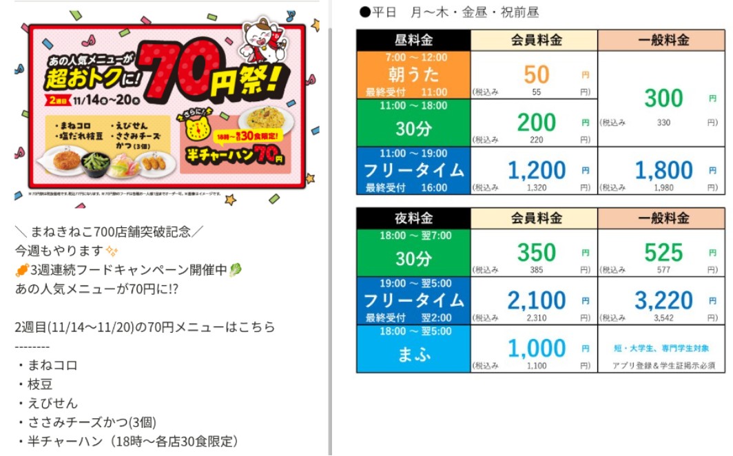 kicchanlife's tweet image. ☀️🍴 #まねきねこ
朝うたルーム2h
アイスコーヒー
70円メニュー×4
ごろっといちごの贅沢パンケーキ

枝豆高コスパ過ぎ😅
パンケーキ🥞も試しに🎵

嵐をBGMにマイク持たず口ずさみ

1,663円を誕プレクーポン500円引+
#株主優待 1枚+d払いで 
手出し無し🪙
無事11/末優待使い切り

#コシダカ
#2511優